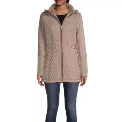 Gallery Womens Removable Hood Midweight Quilted Jacket Product Image