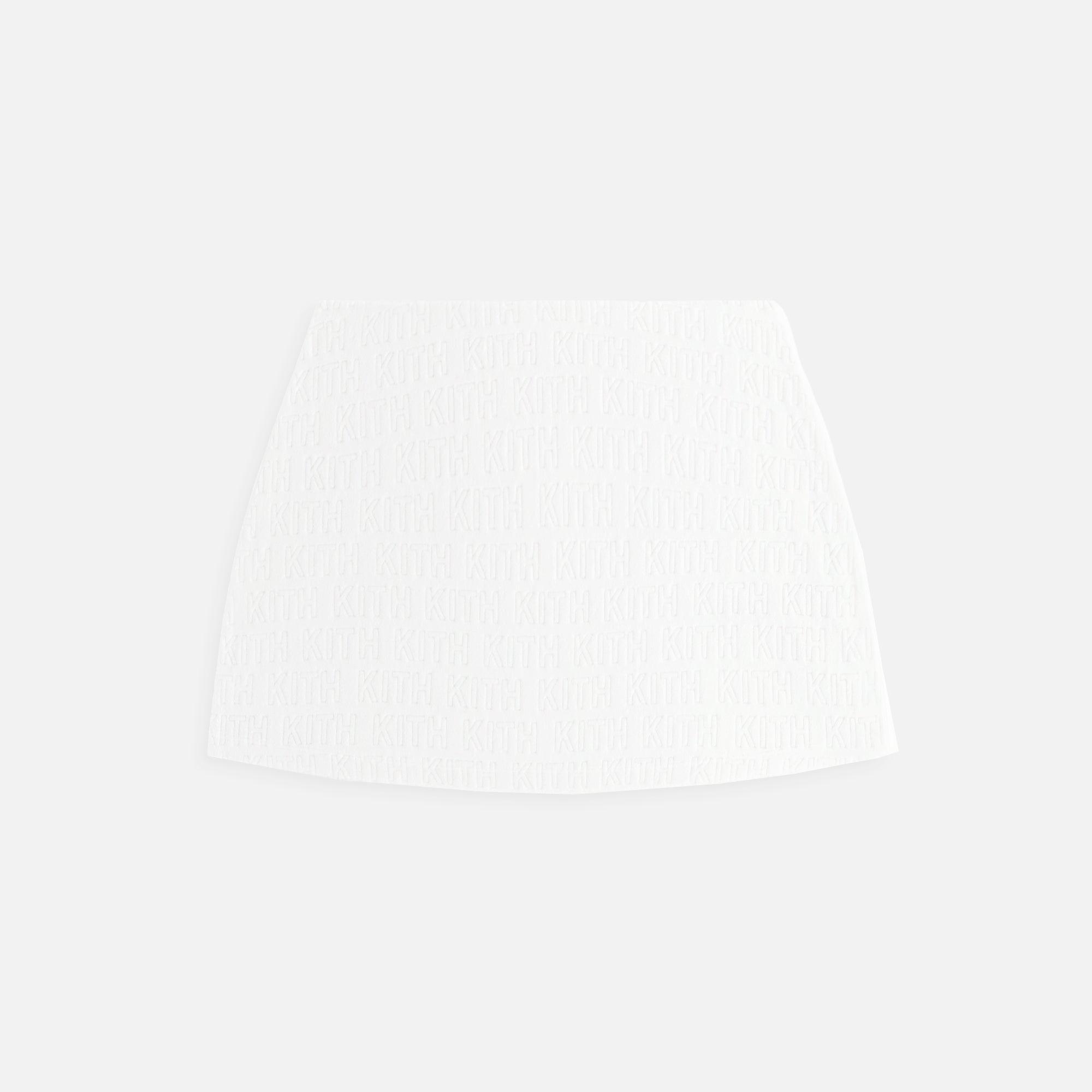 Kith Women Vera Monogram Towel Skirt - White Female Product Image