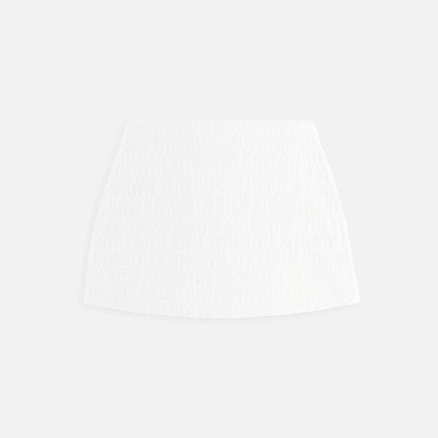 Kith Women Vera Monogram Towel Skirt - White Female Product Image