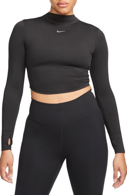 Nike Dri-FIT One Luxe Mock Neck Crop Top Product Image