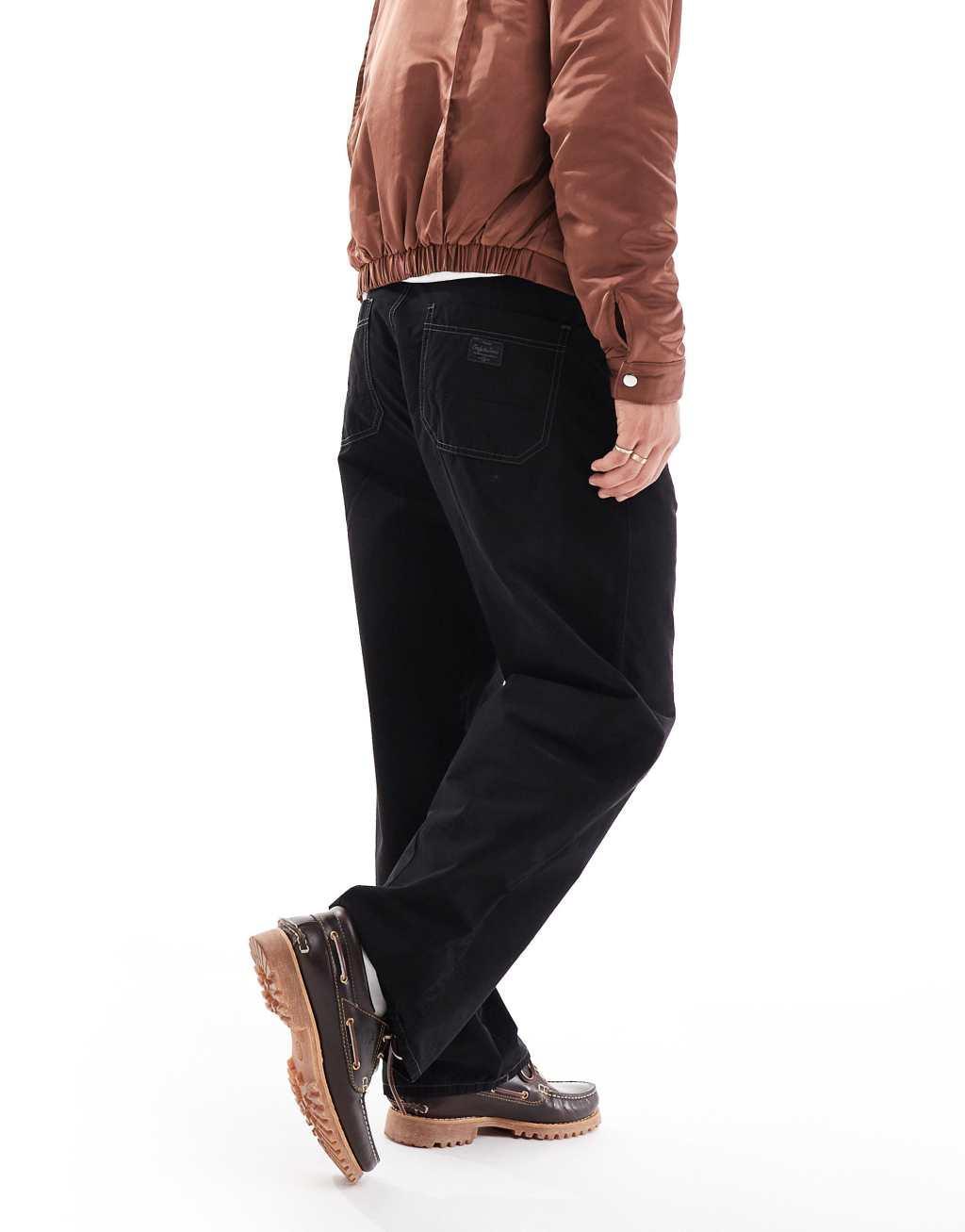 ONLY & SONS baggy pants in black Product Image