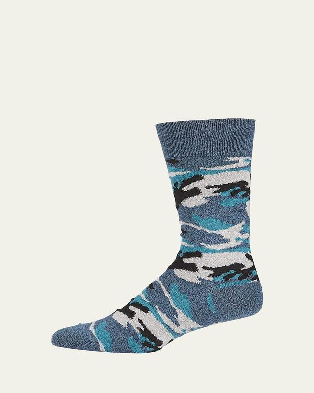 Mens Camo Knit Socks Product Image