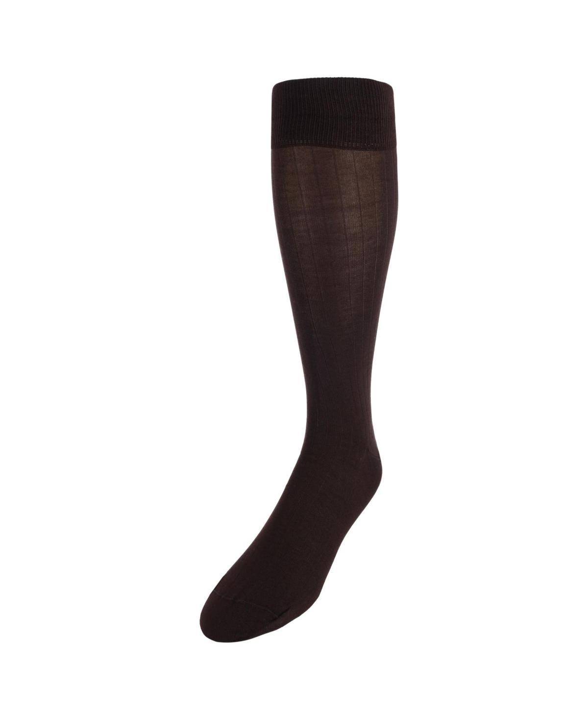 Trafalgar Mens Sutton Fine Merino Wool Solid Color Ribbed Socks Product Image