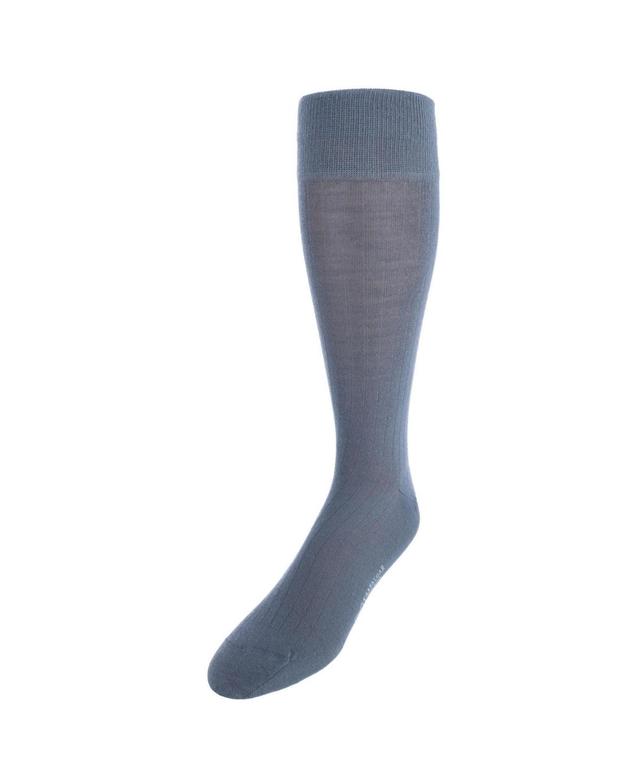 Trafalgar Mens Sutton Fine Merino Wool Solid Color Ribbed Socks Product Image