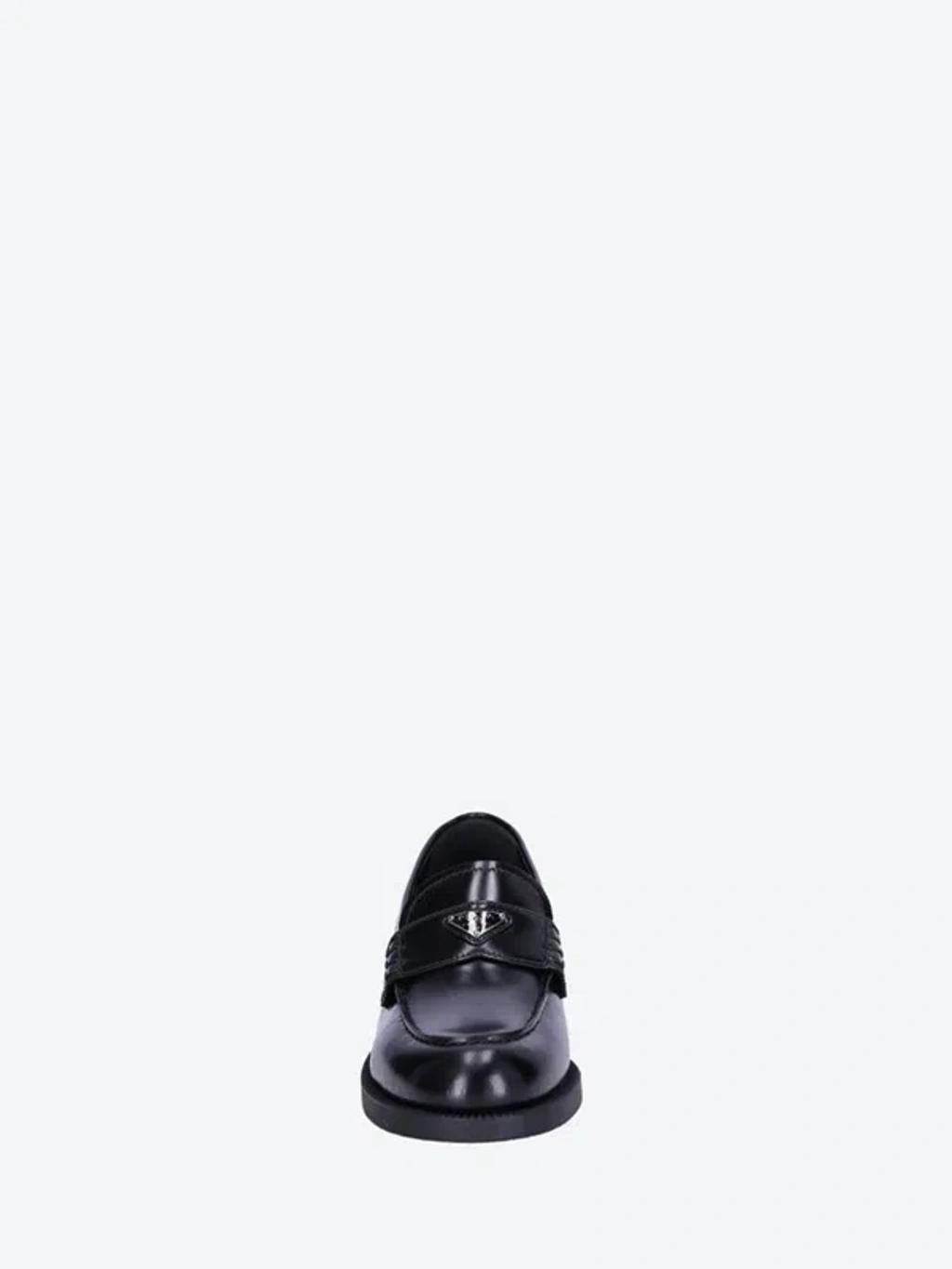 PRADA Black Calf Leather Loafers Product Image