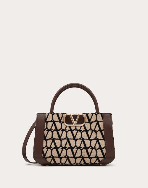 SMALL VLOGO SIGNATURE TOILE ICONOGRAPHE HANDBAG Product Image