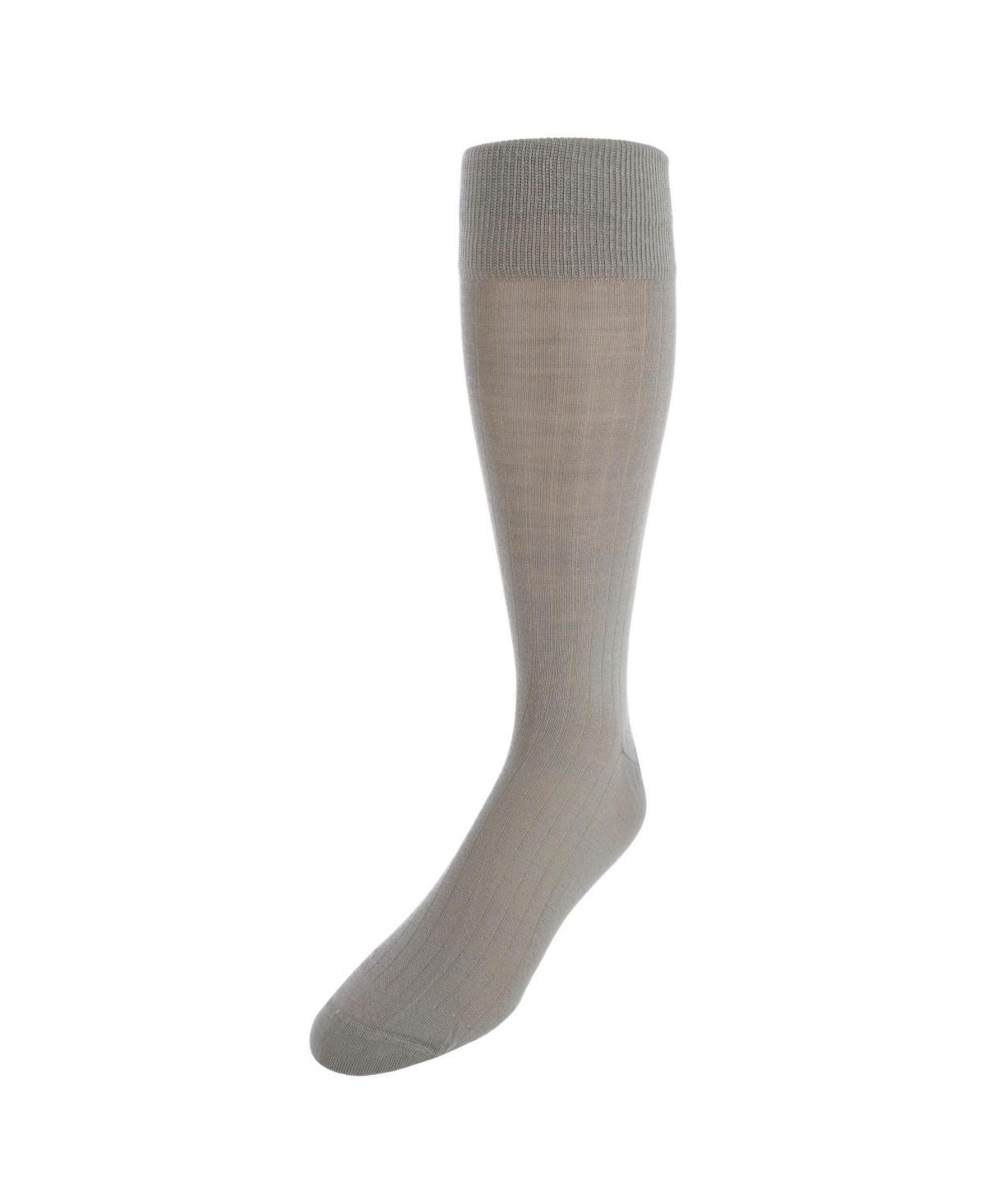 Trafalgar Mens Sutton Fine Merino Wool Solid Color Ribbed Socks Product Image