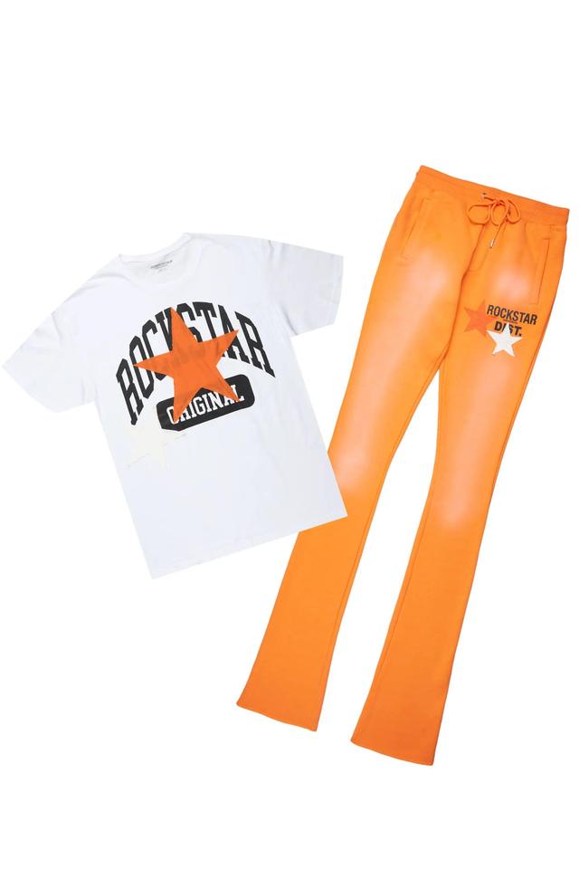 Mallor Orange T-Shirt/Super Stacked Track Set Male Product Image