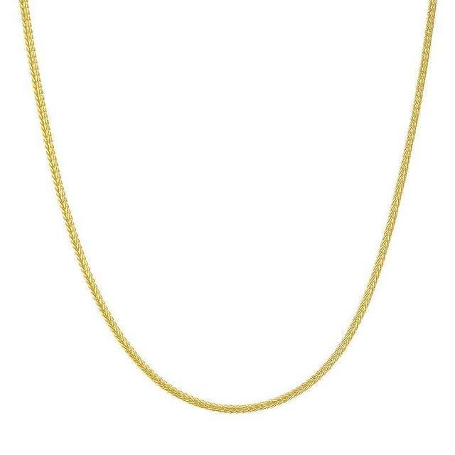 Paige Harper 14k Gold Over Recycled Brass Wheat Chain Necklace, Womens Gold Tone Product Image