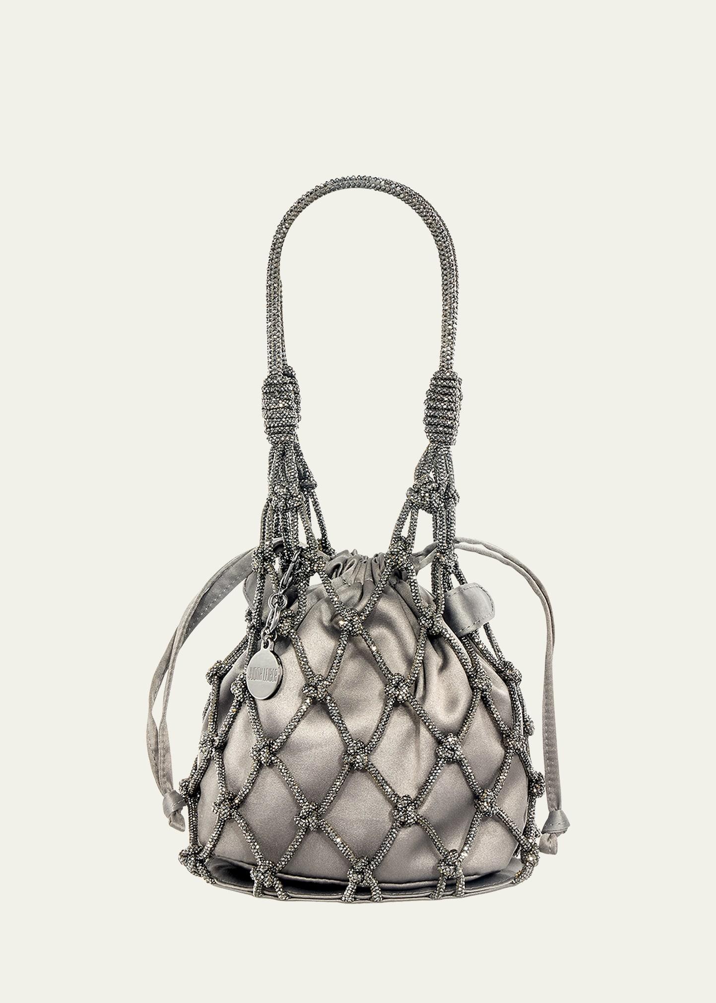 Sparkle Crystal Net Top-Handle Bag Product Image