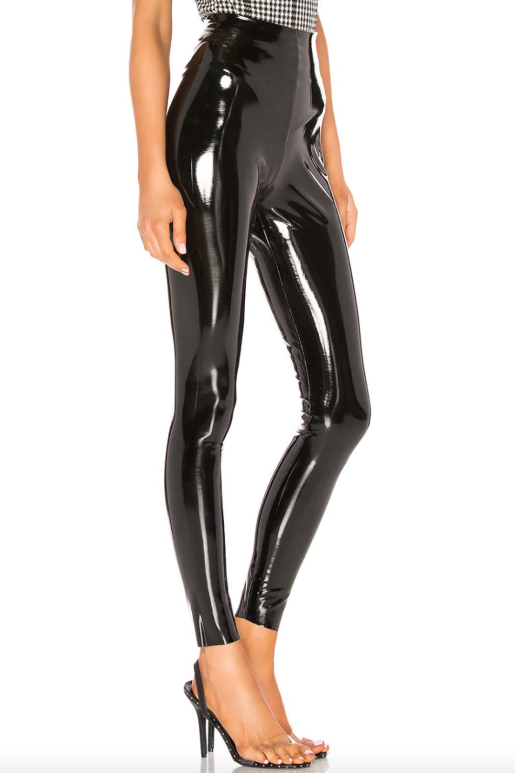 Faux Patent Leather Legging - Black Product Image