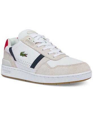 Lacoste Mens Lacoste T-Clip 0120 2 - Mens Shoes White/Red/Navy Product Image