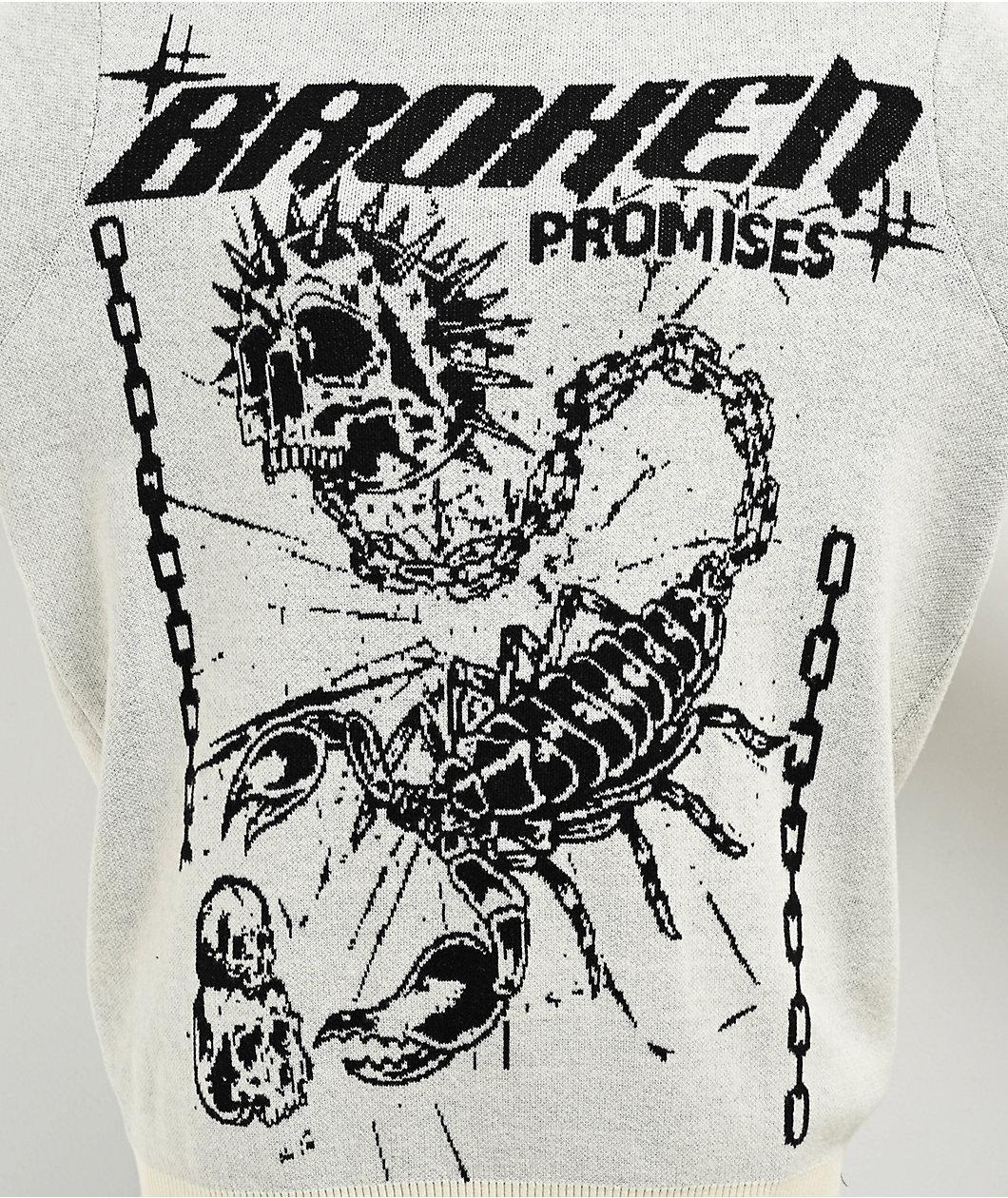 Broken Promises Deadly Stinger Cream Sweater Product Image