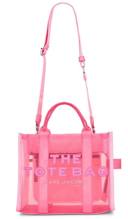 MARC JACOBS The Small Mesh Tote Bag In Candy Pink Product Image