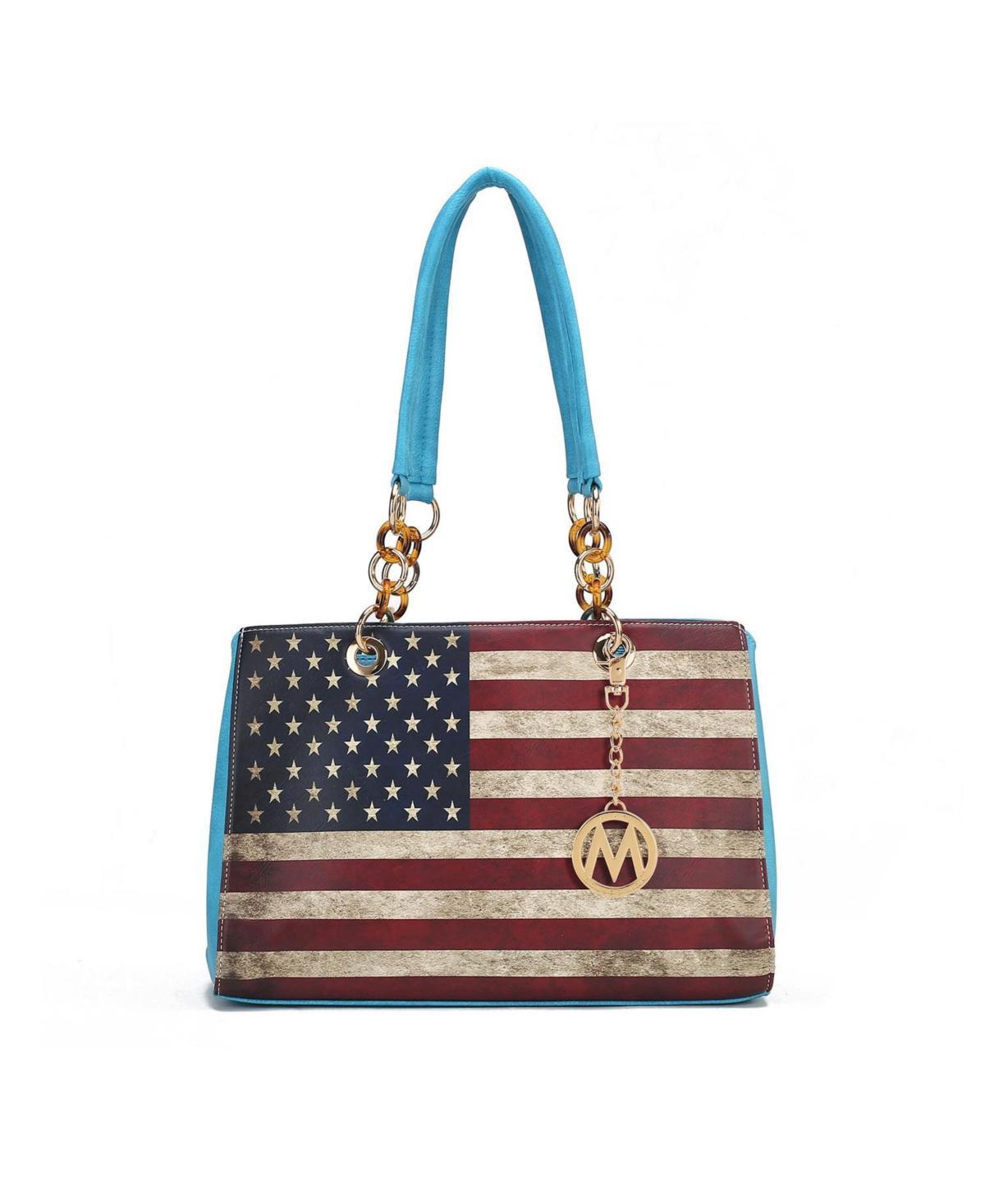 Mkf Collection Nevaeh patriotic pattern Women s Shoulder Bag by Mia K Product Image