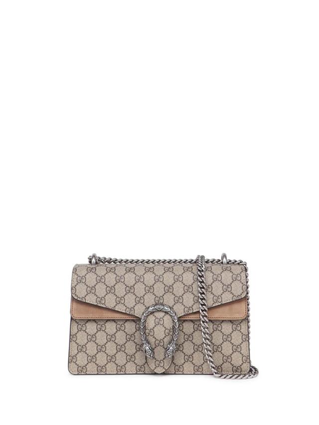 GUCCI Dionysus Gg Supreme Mini Shoulder Bag In Marrone Product Image