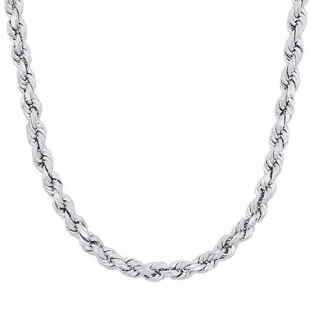 Stella Grace 5 mm Sterling Silver Rope Chain Necklace, Womens Product Image