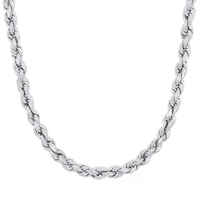 Stella Grace Sterling Silver Rope Chain Necklace, Womens Product Image