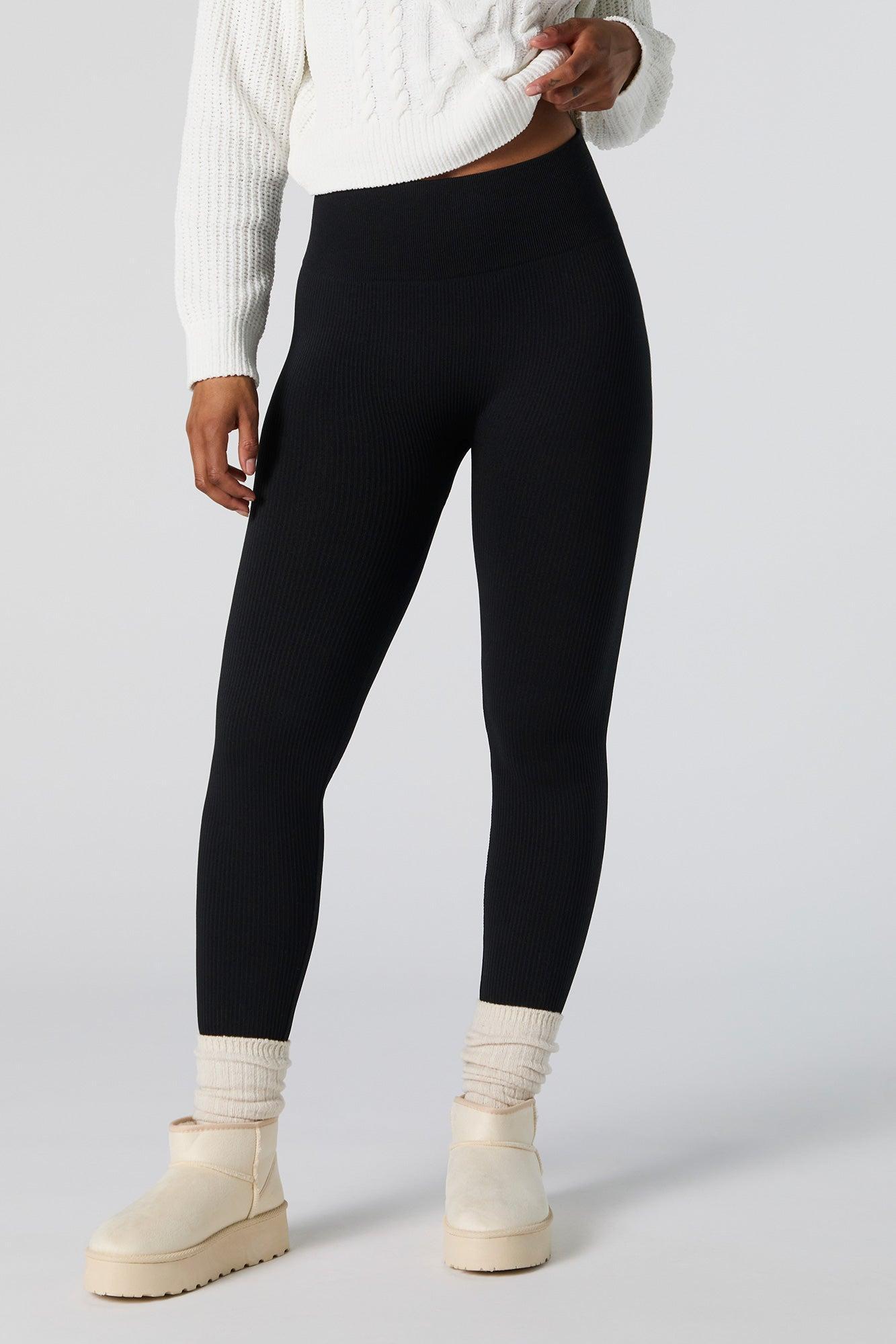 High Rise Seamless Ribbed Legging Female Product Image