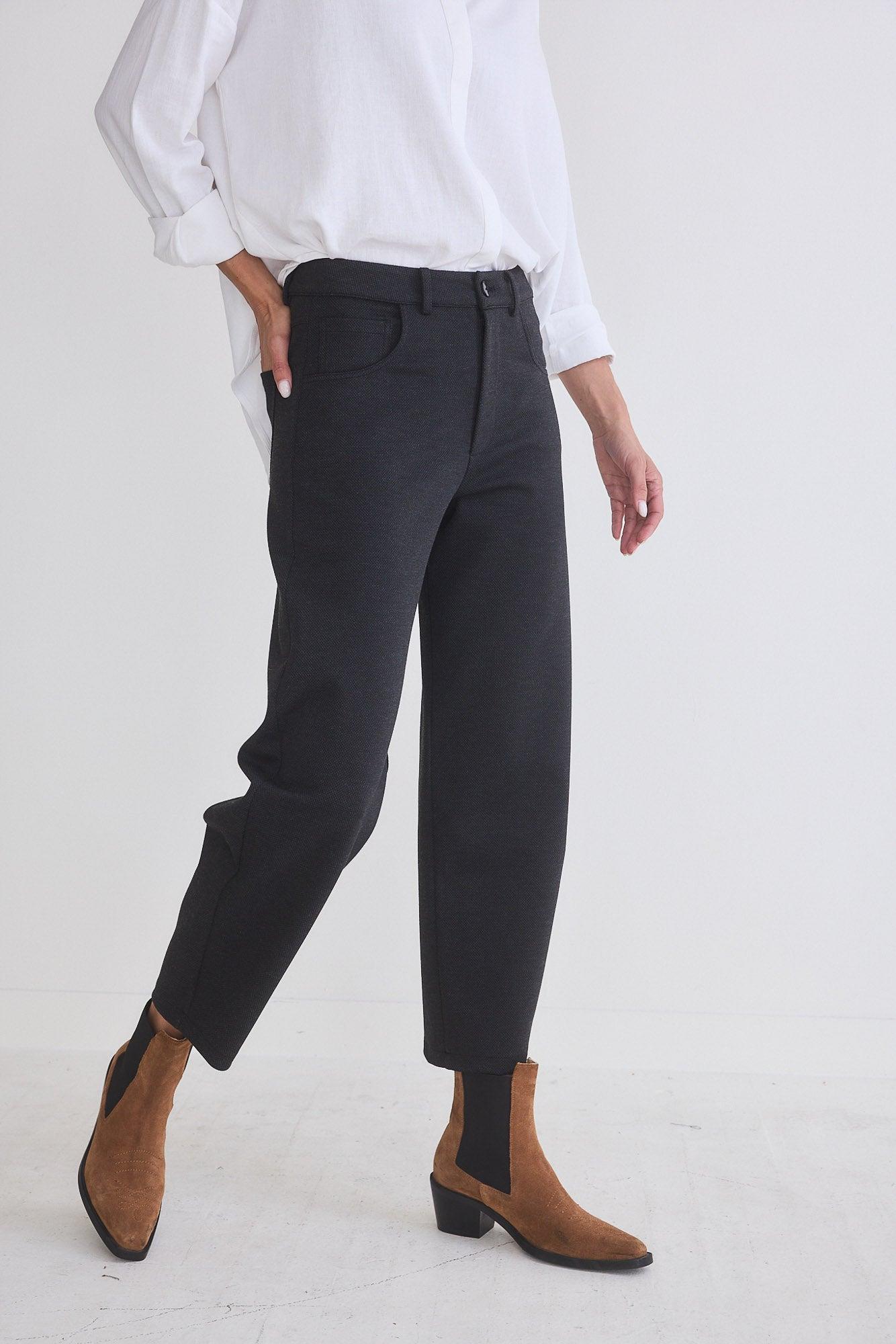 The Textured Visionary Barrel Leg Pants Product Image