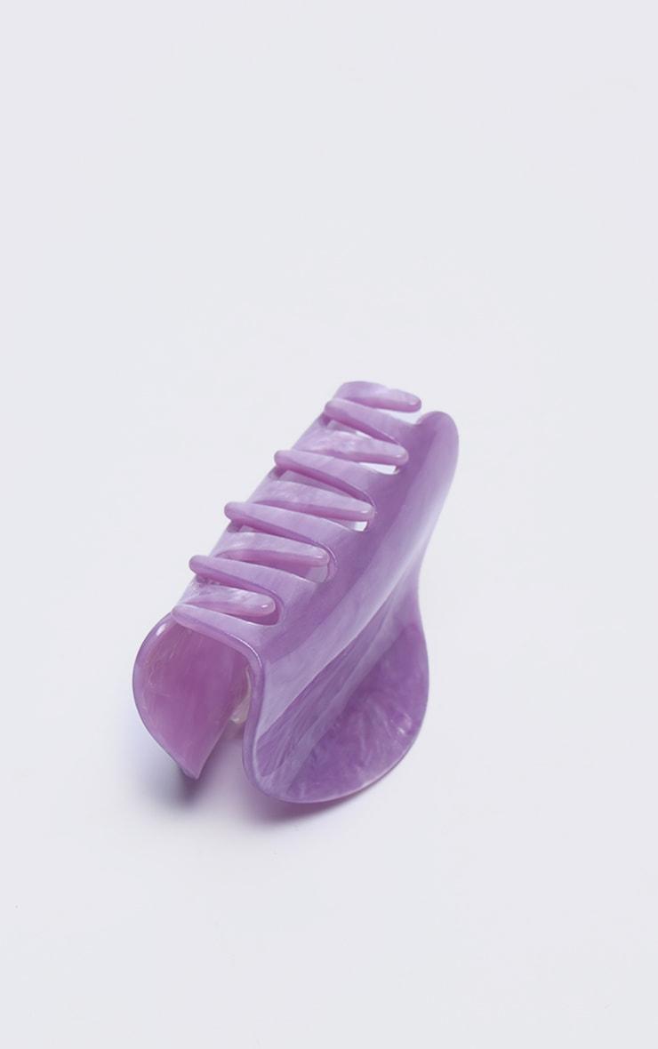 Purple Abstract Resin Hair Claw Clip Product Image