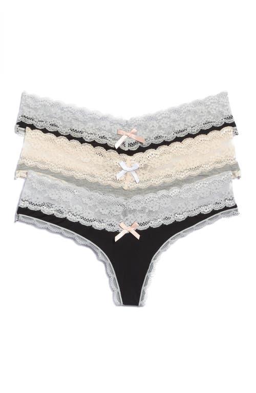 Honeydew Intimates 3-Pack Lace Thong Product Image