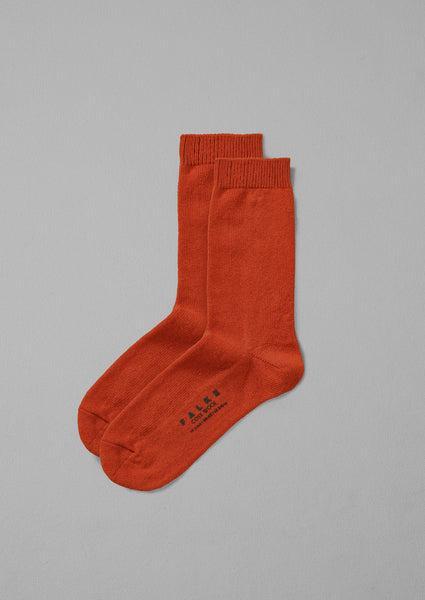 Falke Cosy Wool Socks | Orange Product Image