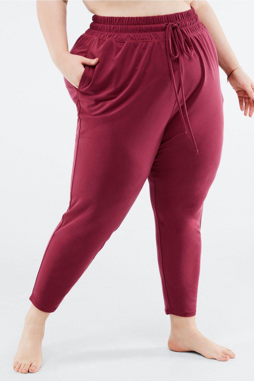 Fabletics Blaine Jogger Womens red plus Size 3X Product Image