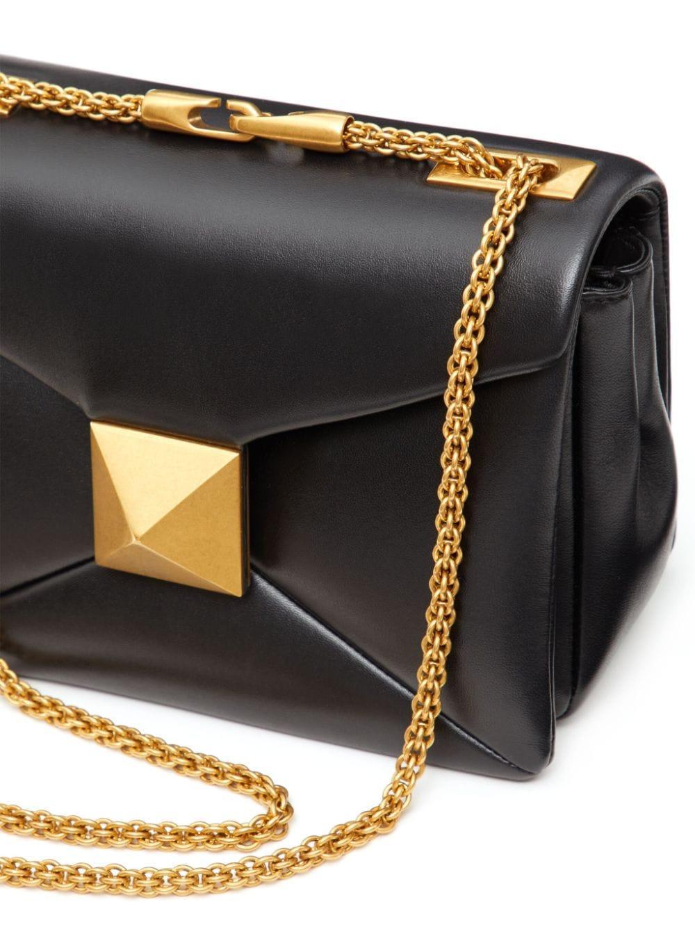 One Stud Nappa-leather Shoulder Bag In Black Product Image