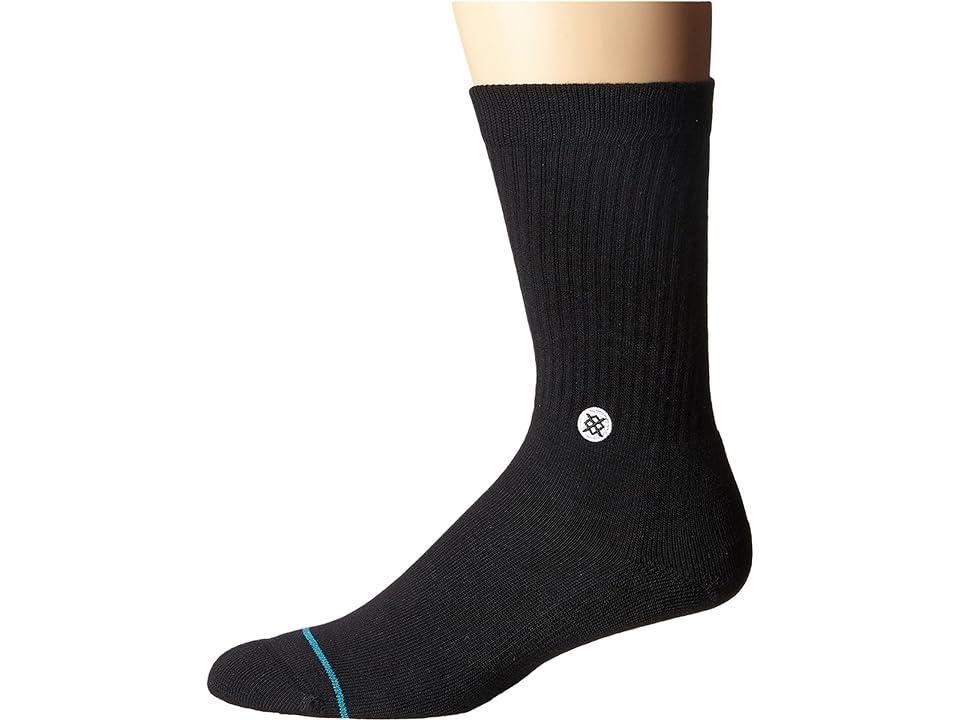 Stance Icon White) Men's Crew Cut Socks Shoes Product Image