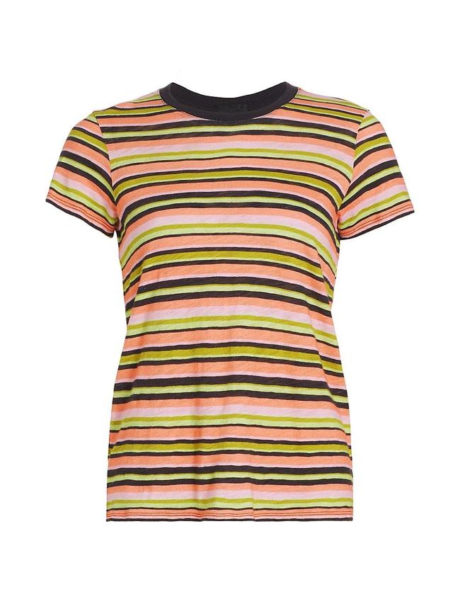 Womens Stripe Cotton Tee Product Image