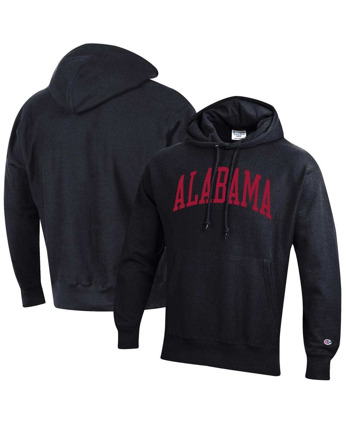 Mens Champion Black Alabama Crimson Tide Team Arch Reverse Weave Pullover Hoodie Product Image