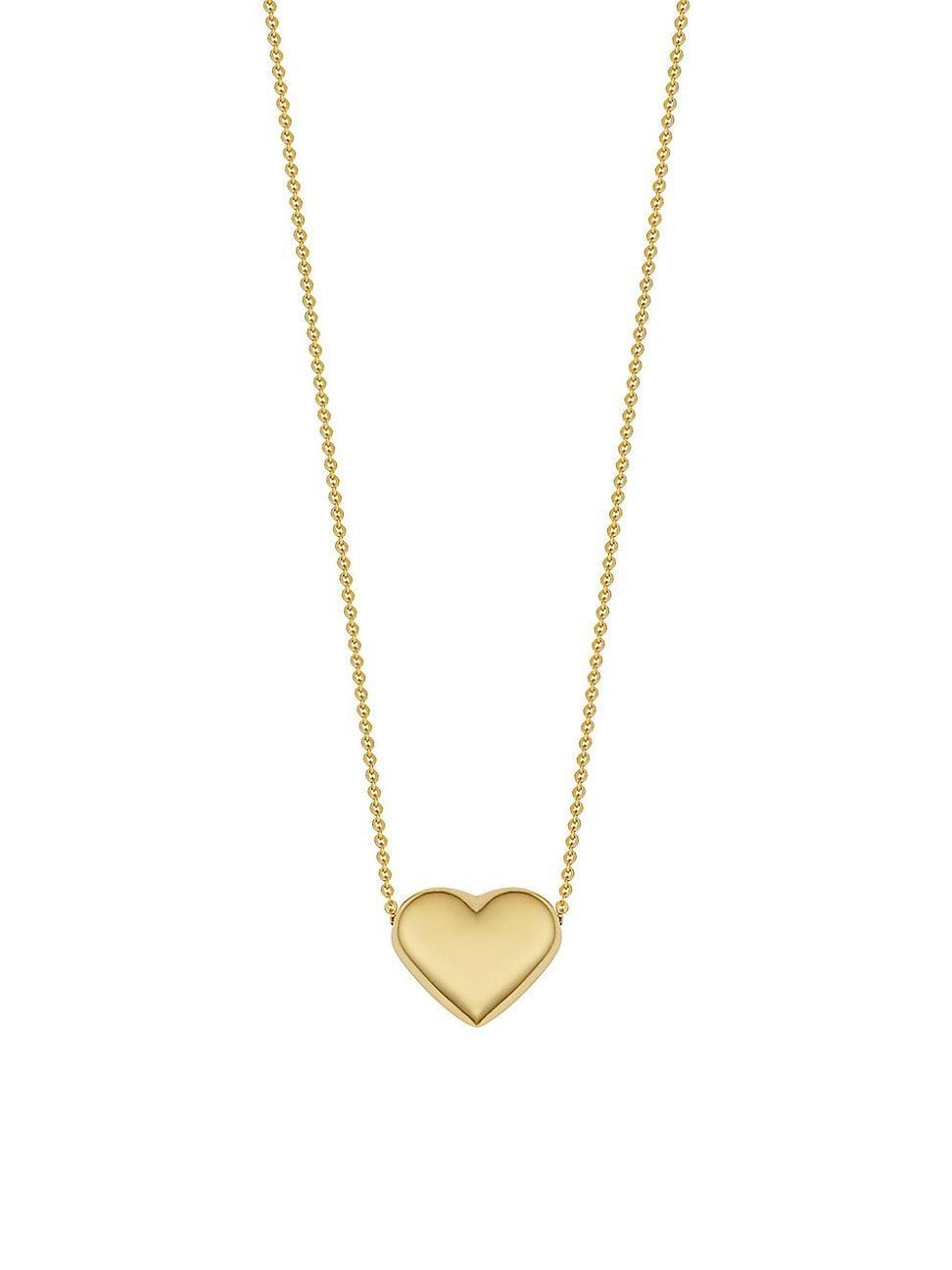 Womens 14K Yellow Gold Heart of Gold Pendant Necklace Product Image