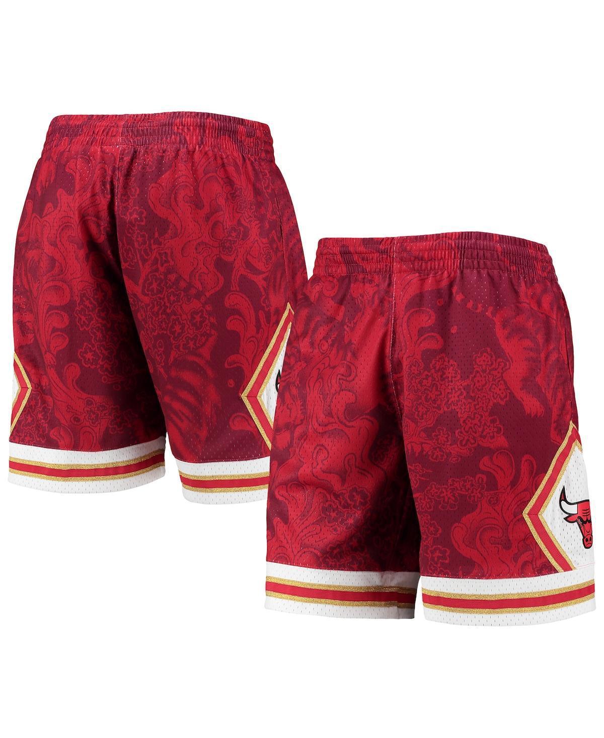 Mens Mitchell & Ness Red Chicago Bulls Hardwood Classics Lunar New Year Swingman Shorts Product Image