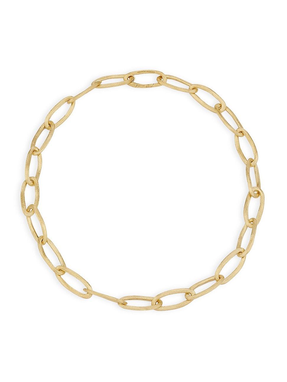 Womens Jaipur 18K Yellow Gold Oval-Link Chain Necklace Product Image