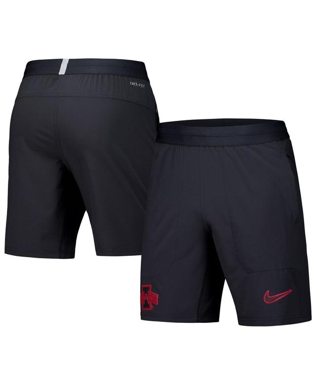 Nike Mens Black Iowa State Cyclones 2024/25 Sideline Performance Woven Shorts - Black Product Image