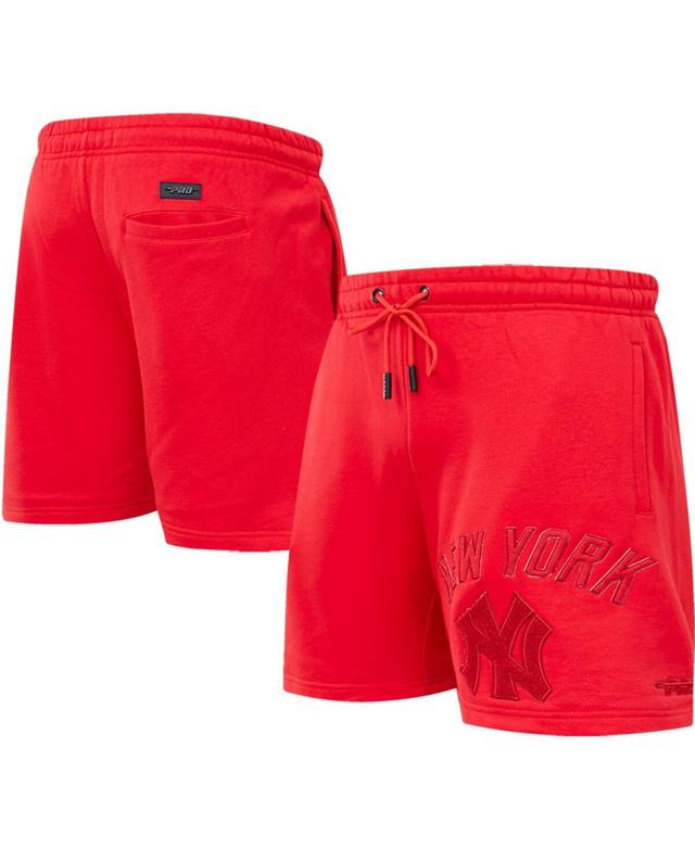 Mens Pro Standard New York Yankees Triple Red Classic Shorts Product Image