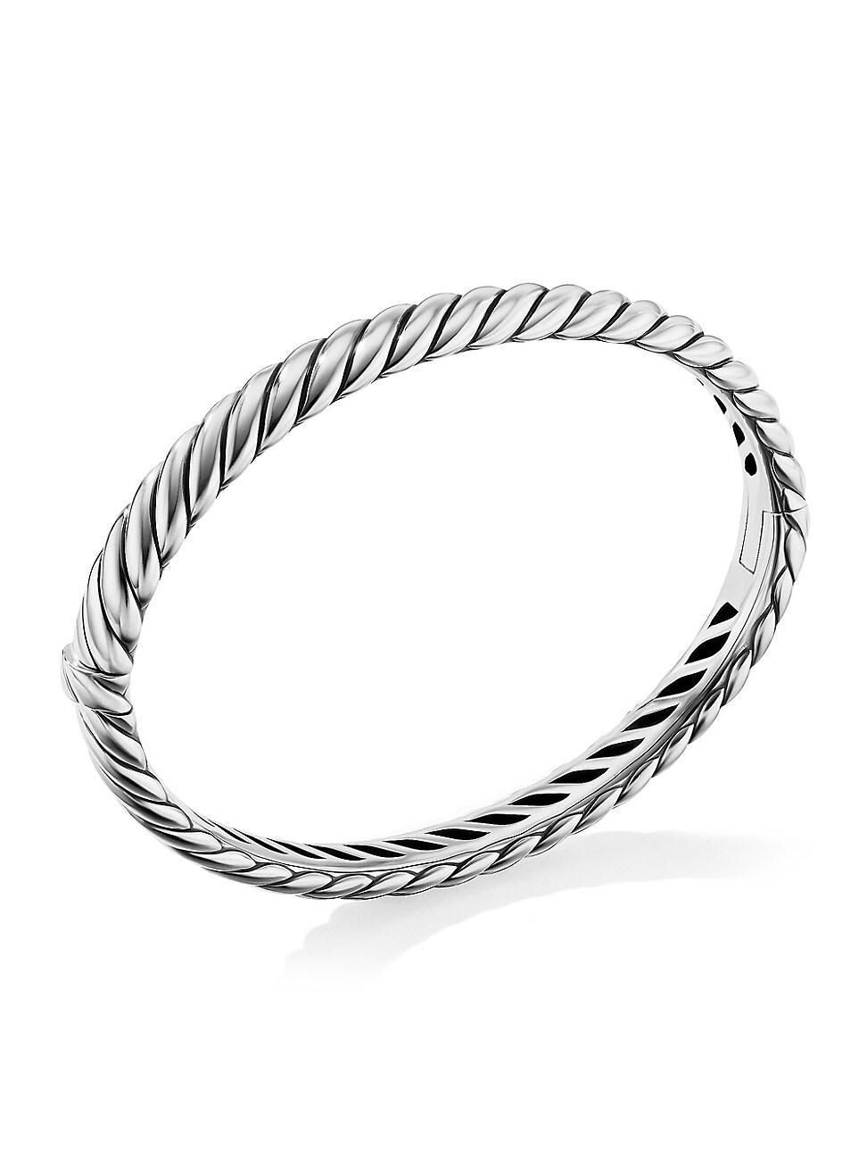 Womens Sculpted Cable Bracelet Product Image