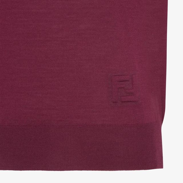 Polo shirtRed wool polo shirt Product Image