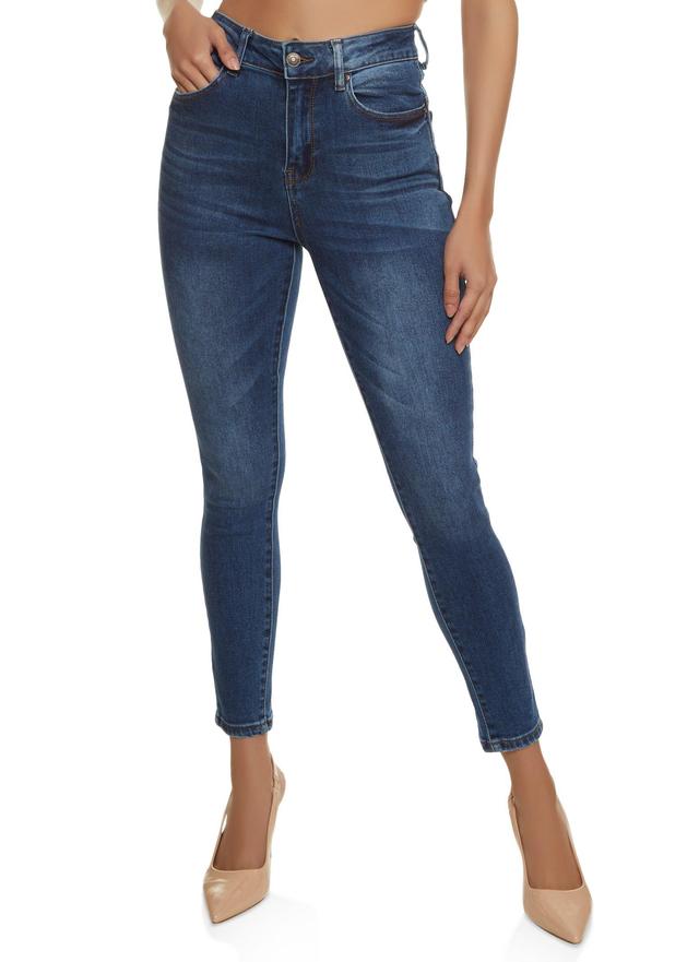 Womens WAX Cropped High Rise Skinny Jeans Product Image