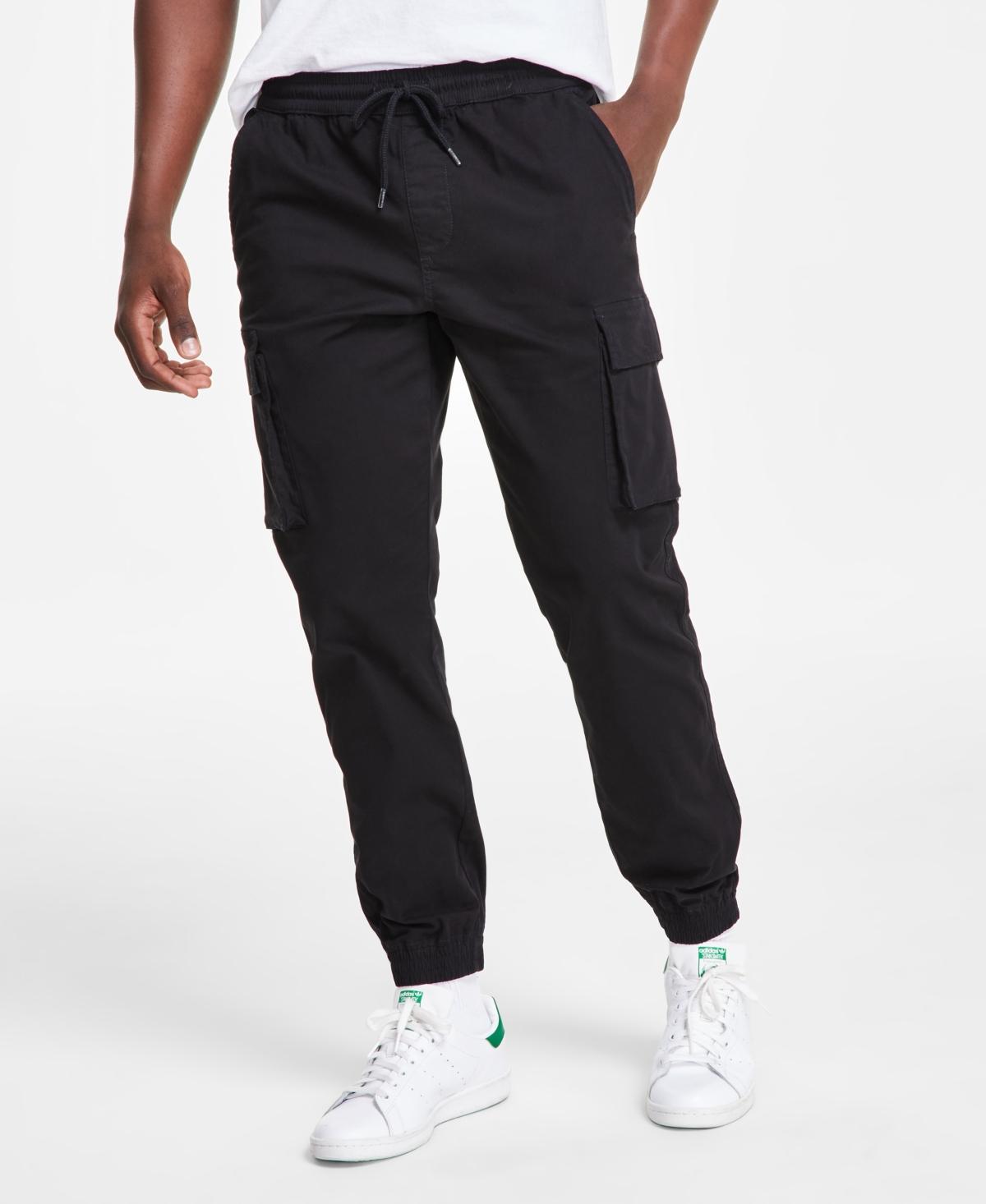 Sun + Stone Mens Garment-Dyed Cargo Jogger Pants, Created for Macys Product Image