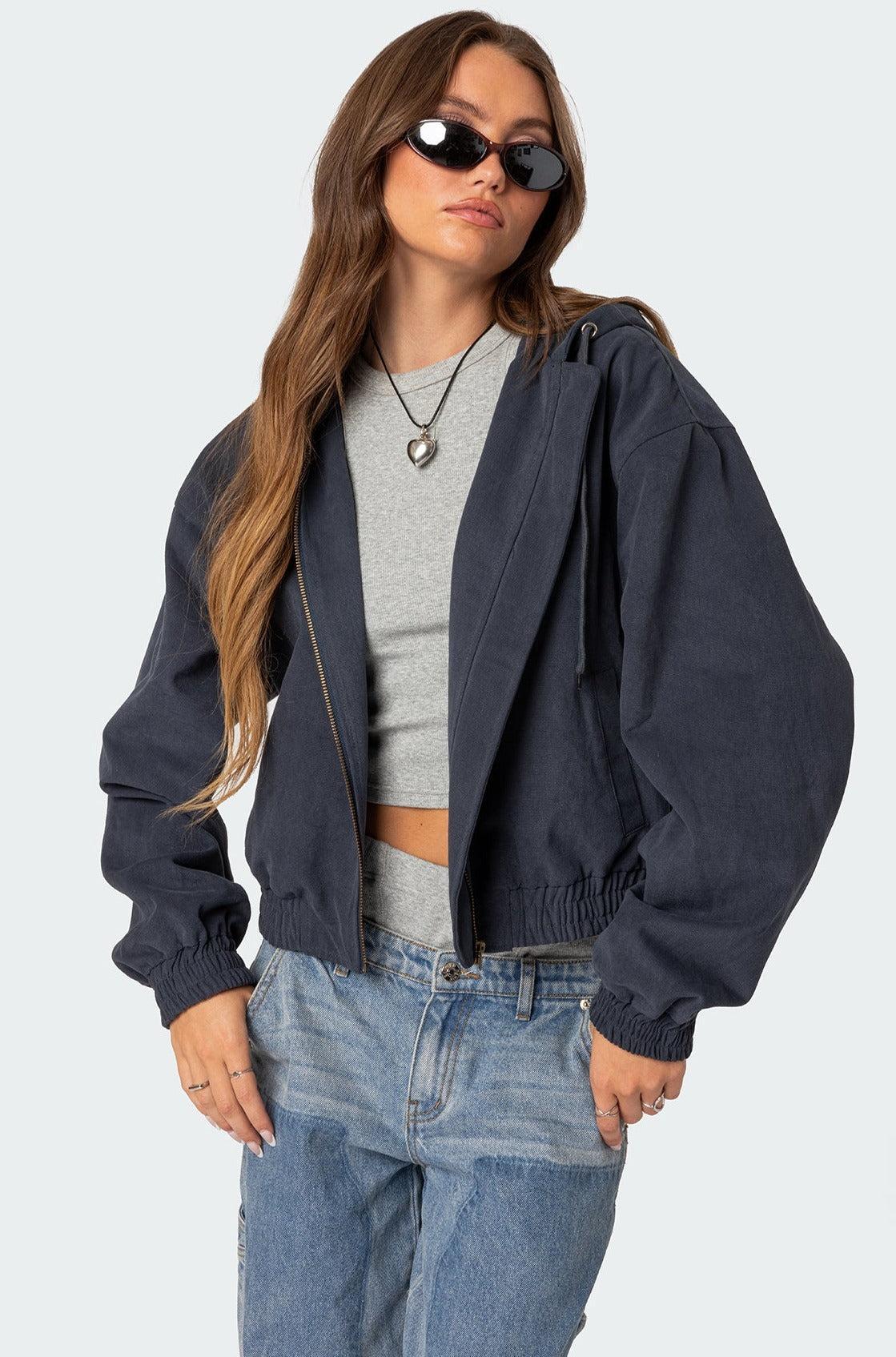 Milly Oversized Cropped Jacket Product Image