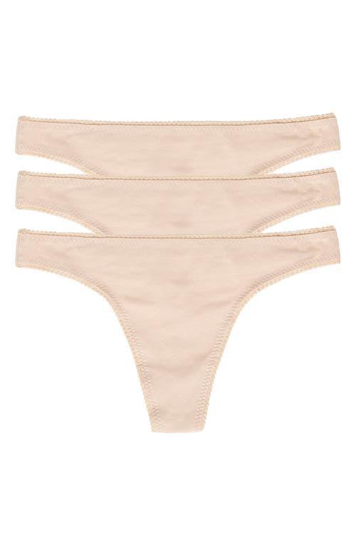 On Gossamer Cabana Cotton 3-Pack Thongs Product Image