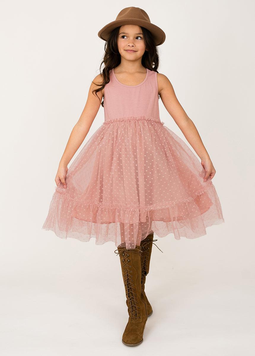 Leila Dress in Mauve Product Image