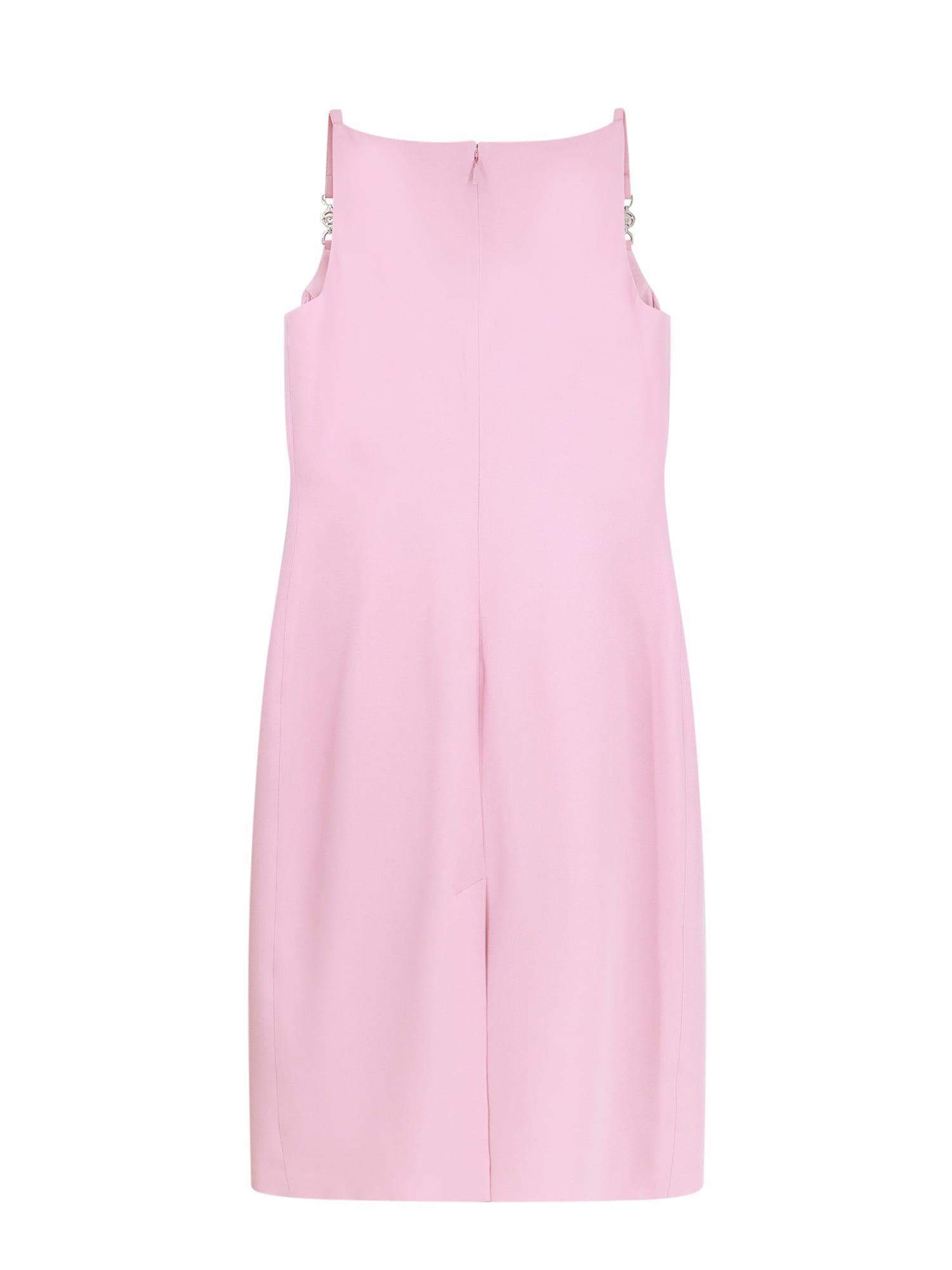 VERSACE Corset Midi Dress In Pink Product Image