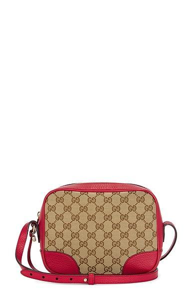 Gucci GG Canvas Leather Shoulder Bag Product Image