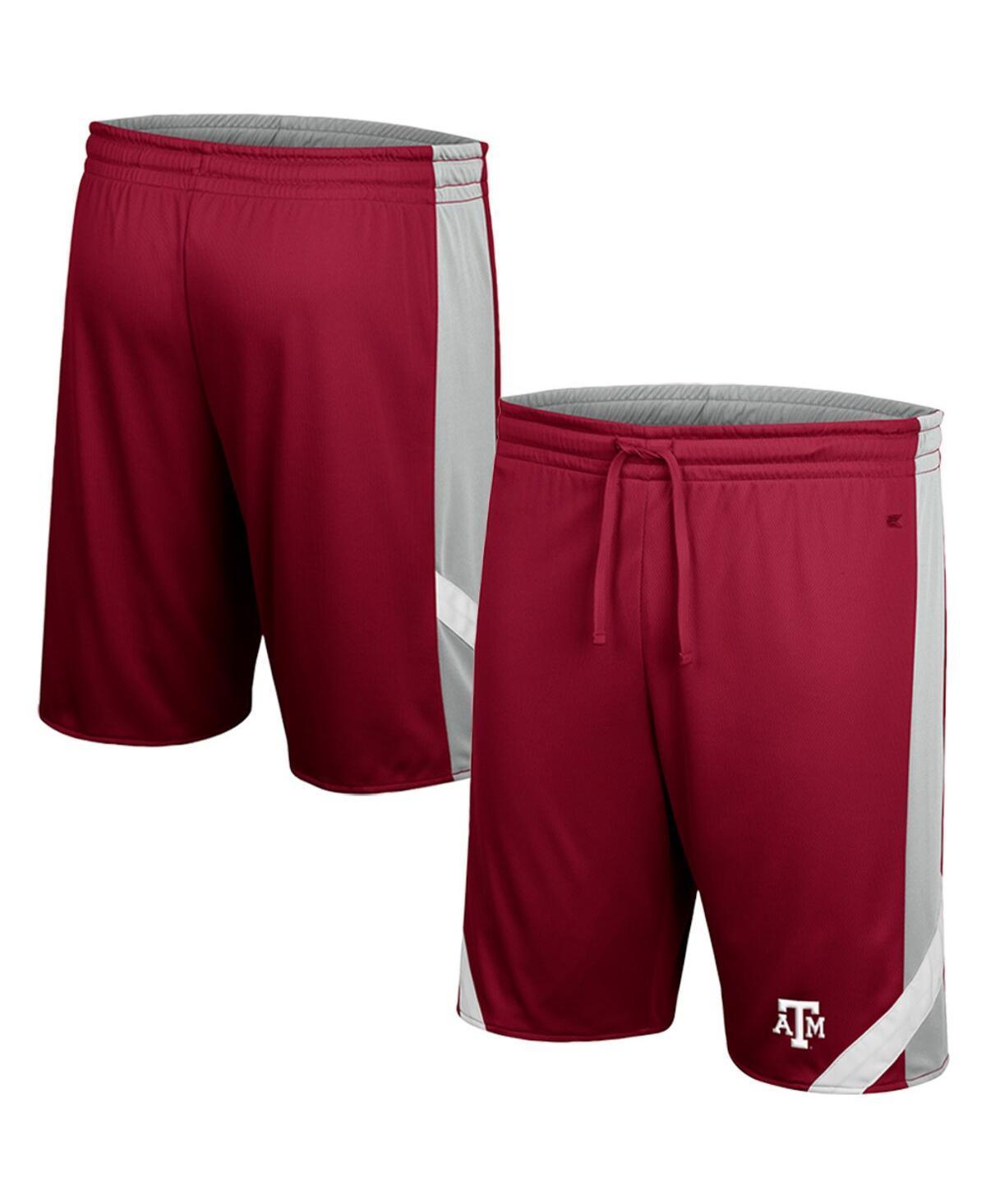 Mens Colosseum Maroon/Gray Texas A&M Aggies Am I Wrong Reversible Shorts Product Image