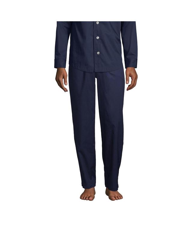 Big & Tall Lands End Broadcloth Pajama Sleep Pants, Mens Product Image