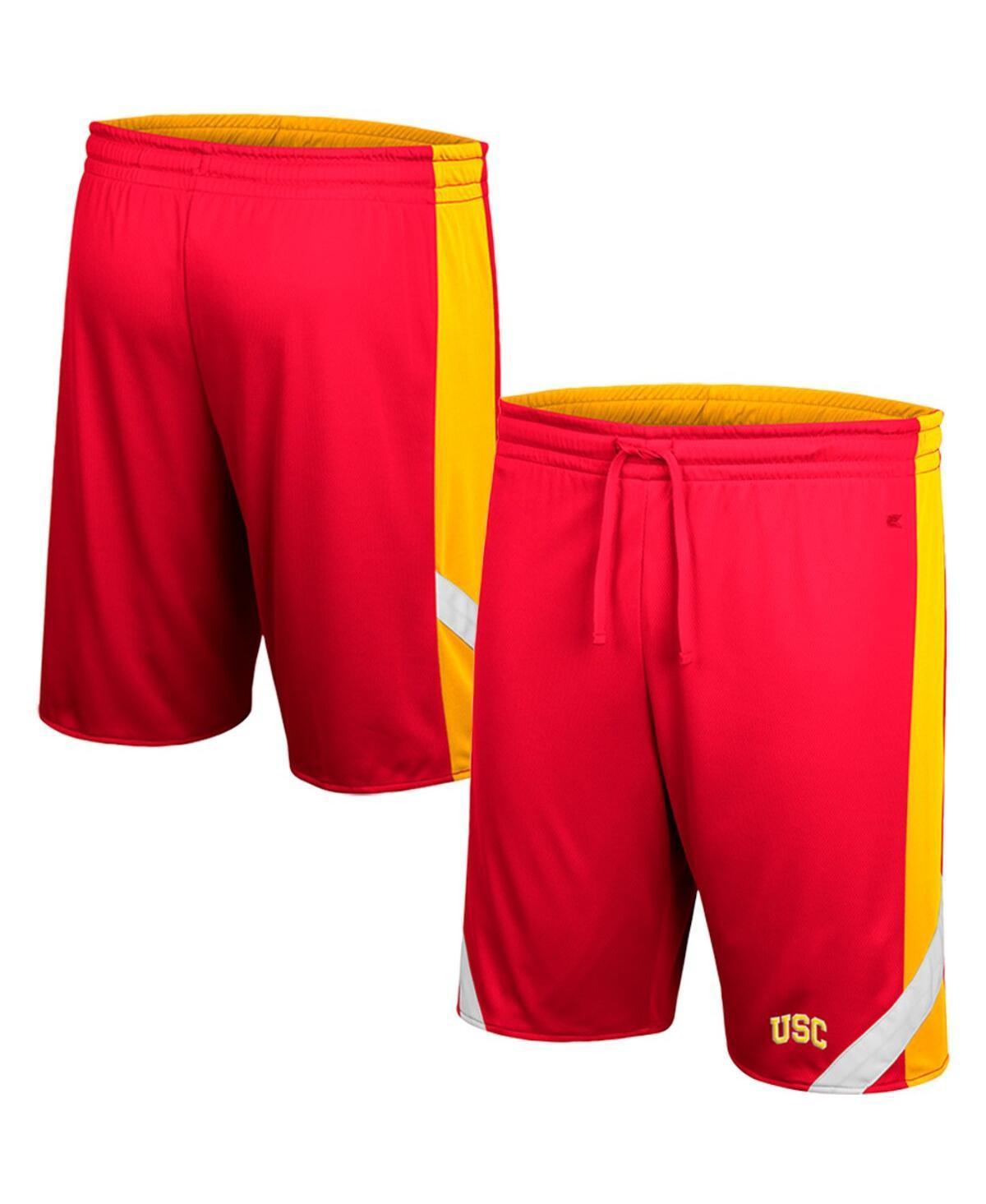 Mens Colosseum Cardinal and Gold Usc Trojans Am I Wrong Reversible Shorts - Cardinal Product Image