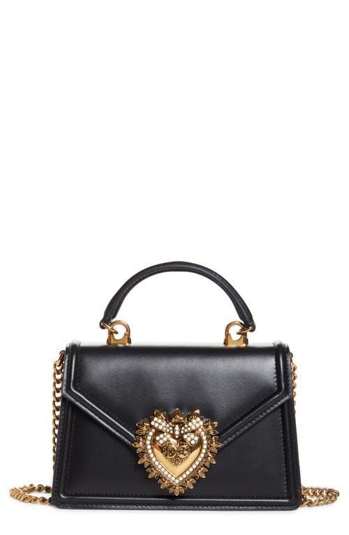 Dolce & Gabbana Mini Devotion Leather Top Handle Bag Product Image